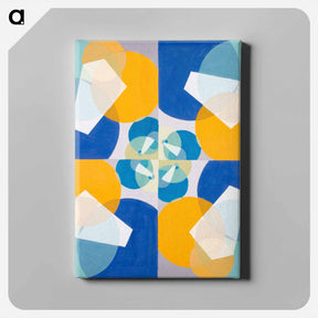アートパネル-Green Squares - ヨーゼフ シリンガー Canvas.
