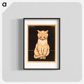 アートポスター-Sitting Cat - ユリー デ フラーハ Poster.