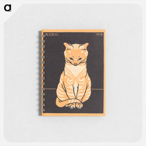 アートメモ帳-Sitting Cat - ユリー デ フラーハ Memo.