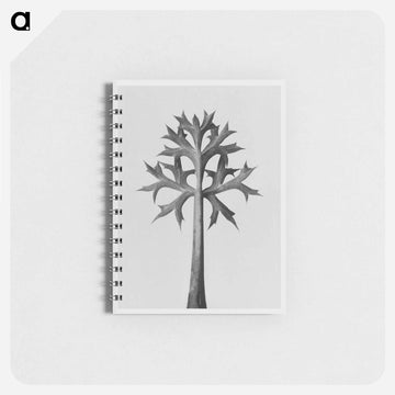 Eryngium Bourgatii leaves enlarged 5 times from Urformen der Kunst by Karl Blossfeldt - カール ブロスフェルト Memo.