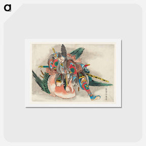 アートポストカード-Okijiro Hironari - 葛飾 北斎 Postcard.