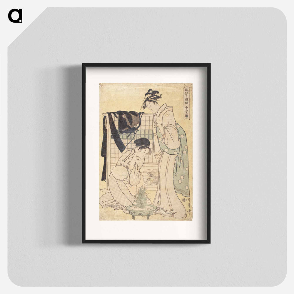 Picture of the Middle Class - 喜多川 歌麿 Poster.