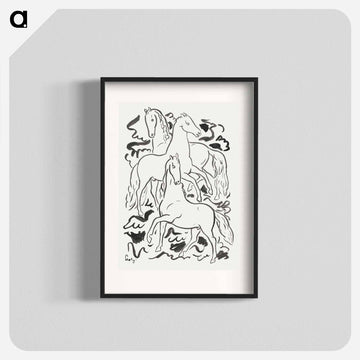 Three Horses - Leo Gerstel Poster.