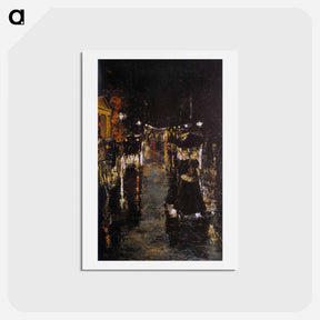 アートポストカード-Leipziger Straße - レッサー ユリィ Postcard.