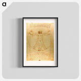 Vitruvian Man - Leonardo da Vinci Poster.