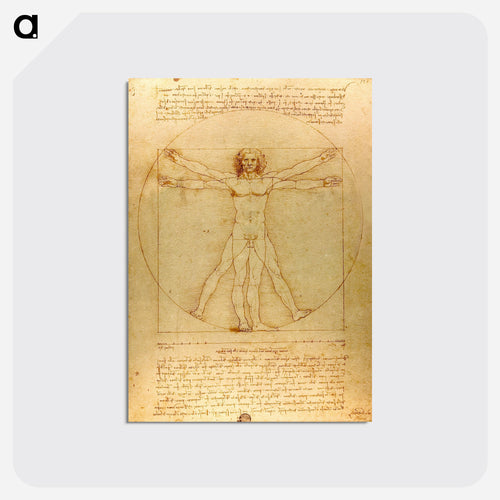 Vitruvian Man - レオナルド ダ ヴィンチ Postcard.