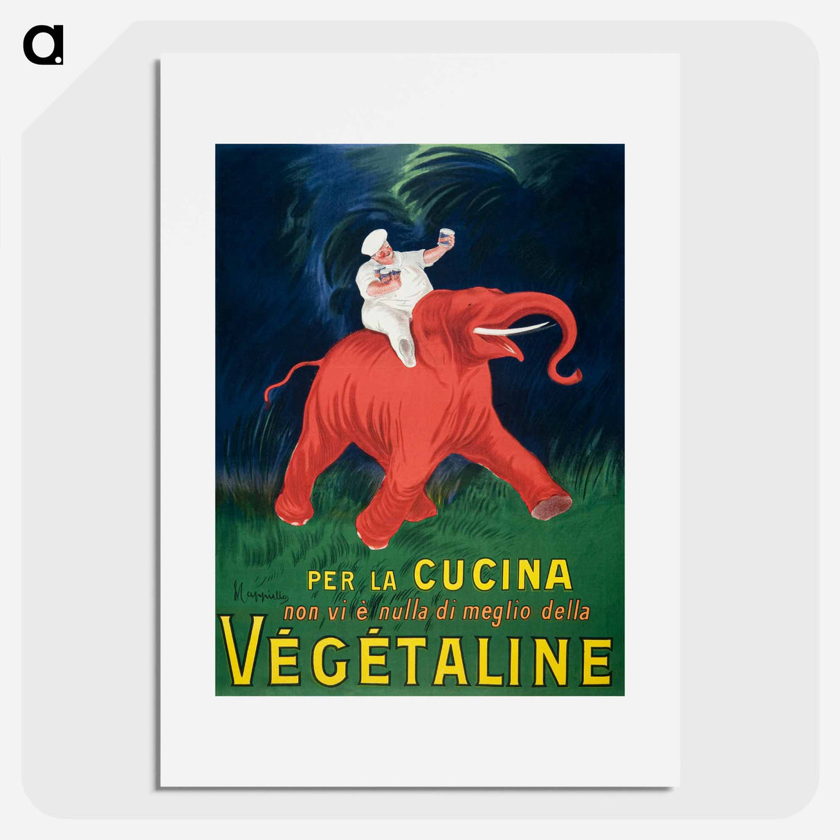 Vegetaline - Leonetto Cappiello Poster.