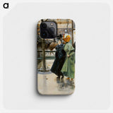 On the Boulevards - Louis Abel Troussier Phone Case.