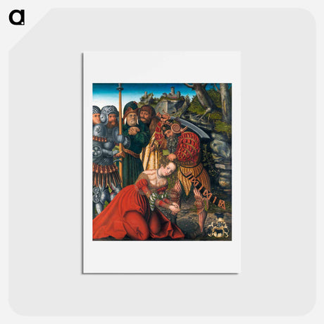 アートポストカード-The Martyrdom of Saint Barbara
 - ルーカス クラナッハ Postcard.