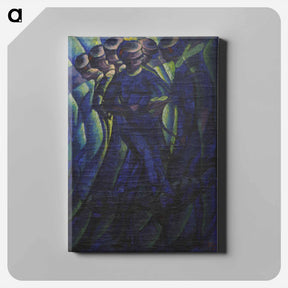 アートパネル-Synthèse plastique des mouvements d'une femme, tableau de Luigi Russolo conservé au musée de Grenoble - ルイージ ルッソロ Canvas.