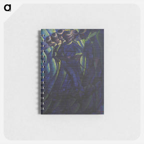 アートメモ帳-Synthèse plastique des mouvements d'une femme, tableau de Luigi Russolo conservé au musée de Grenoble - ルイージ ルッソロ Memo.