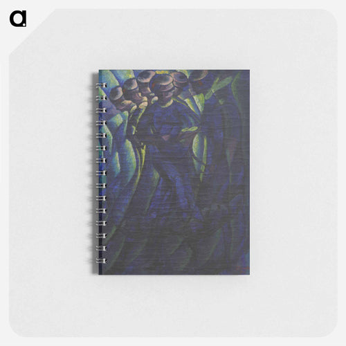 Synthèse plastique des mouvements d'une femme, tableau de Luigi Russolo conservé au musée de Grenoble - ルイージ ルッソロ Memo.