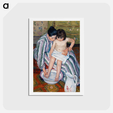 アートポストカード-The Child’s Bath - メアリー カサット Postcard.