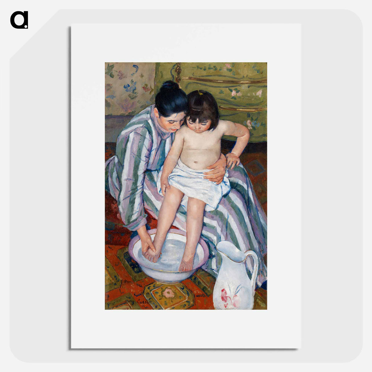 The Child's Bath - Mary Cassatt Poster.