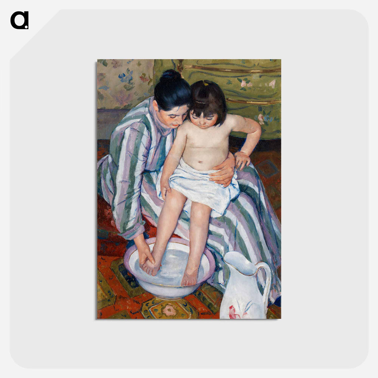 アートポストカード-The Child’s Bath - メアリー カサット Postcard.