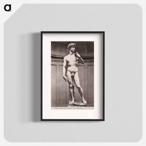 アートポスター-Florence - Ancient and Modern Gallery by Michelangelo Buonarroti - ミケランジェロ ブオナローティ Poster.