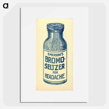 アートポスター-Emerson's Bromo-Seltzer Advertisement
 - 国立医学図書館 Poster.