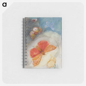 アートメモ帳-Papillons et fleur - オディロン ルドン Memo.