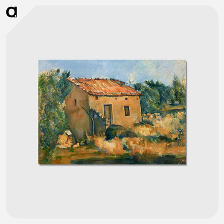 アートポストカード-Abandoned House near Aix-en-Provence - ポール セザンヌ Postcard.