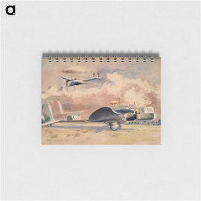 アートメモ帳-Whitley Bombers Sunning - ポール ナッシュ Memo.