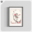 アートポスター-Pine Bunting and Plum Tree
 - 鳥類図鑑 Poster.