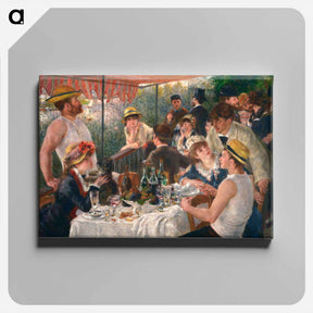 アートパネル-Luncheon of the Boating Party - ピエール オーギュスト ルノワール Canvas.