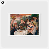 アートポストカード-Luncheon of the Boating Party - ピエール オーギュスト ルノワール Postcard.