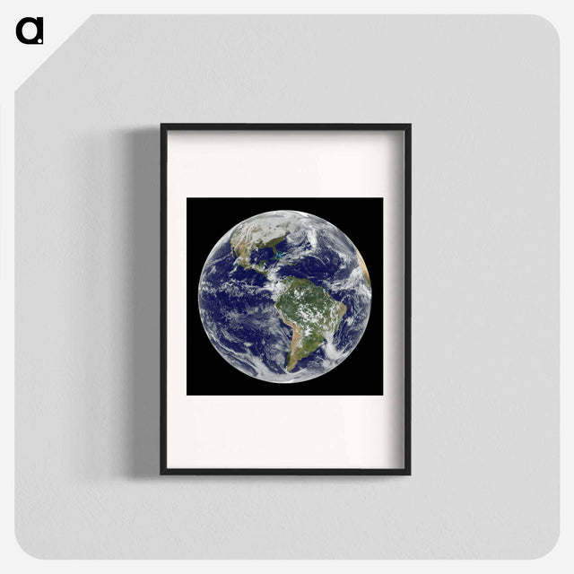 アートポスター-View of the Americas
 - 地球 Poster.