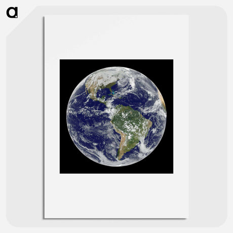 アートポスター-View of the Americas
 - 地球 Poster.