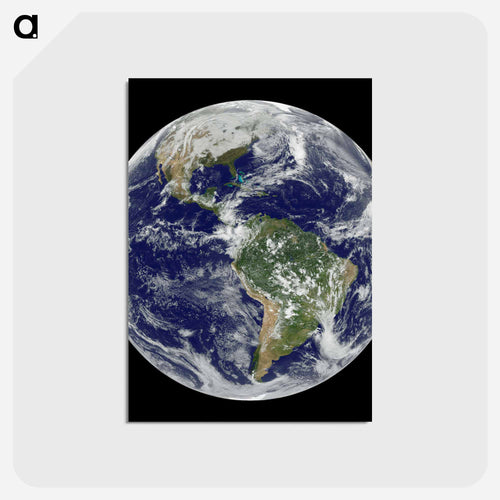 View of the Americas
 - Earth Postcard.
