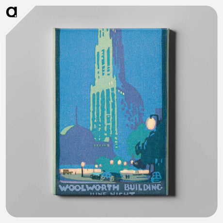 アートパネル-Woolworth Building June Night
 - レイチェル ロビンソン エルマー Canvas.
