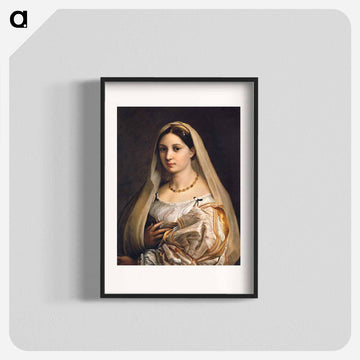 Woman with a veil (La Donna Velata) - ラファエロ サンティ Poster.