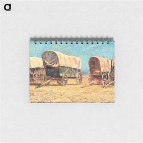 アートメモ帳-Study of Covered Wagons - サミュエル コールマン Memo.