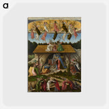 アートポストカード-Mystic Nativity - サンドロ ボッティチェッリ Postcard.