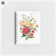 アートメモ帳-Scarlet Ipomoea, Honeysuckle, White Heath and Sweet Sulian
 - 花言葉 Memo.