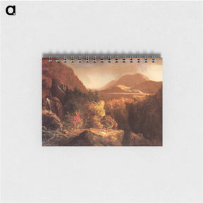アートメモ帳-Landscape with Figures A Scene from The Last of the Mohicans - トーマス コール Memo.