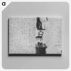 アートパネル-Illustrated letter written to his family - トーマス エイキンズ Canvas.