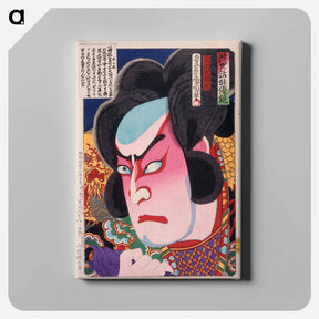 アートパネル-The Actor Ichikawa Sadanji I as Fukashichi - 豊原 国周 Canvas.