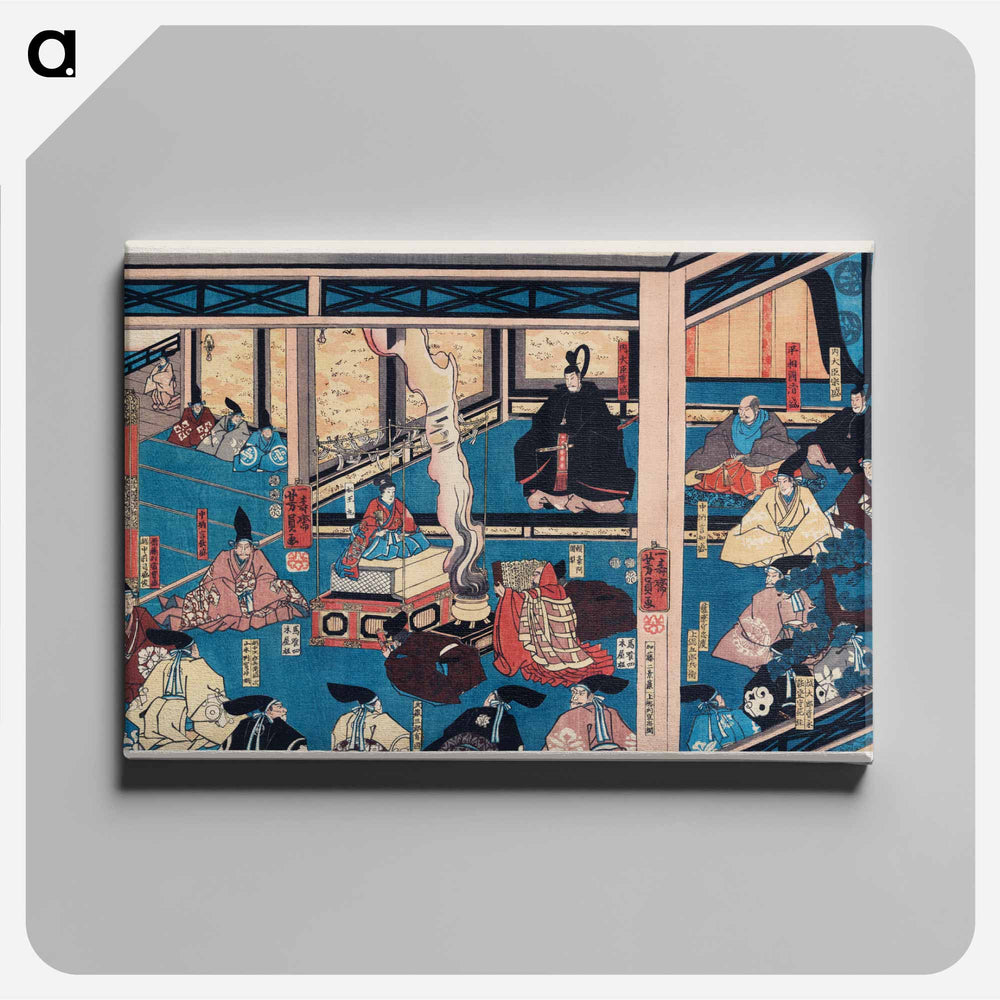 Hyogo Chikuto Hitobashira no zu - 歌川よしかず Canvas.