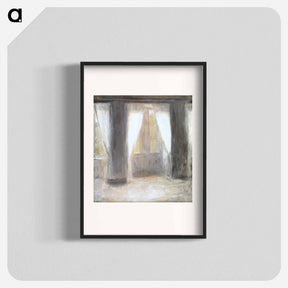 アートポスター-The living room on Frederiksberg Allé by Vilhelm Hammershøi - ヴィルヘルム ハンマースホイ Poster.