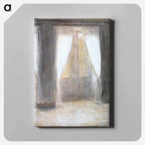 アートパネル-The living room on Frederiksberg Allé by Vilhelm Hammershøi - ヴィルヘルム ハンマースホイ Canvas.