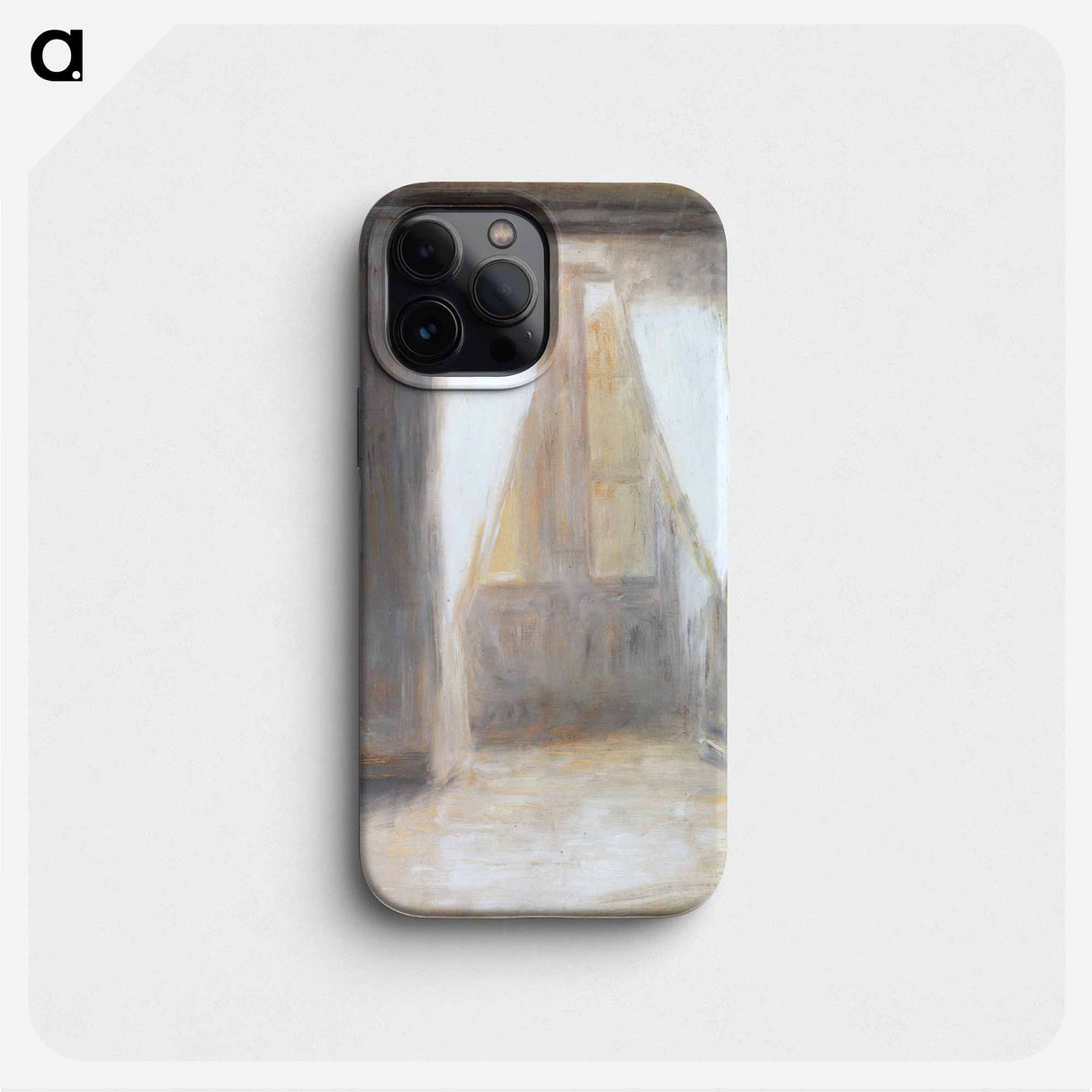 The living room on Frederiksberg Allé by Vilhelm Hammershøi - ヴィルヘルム ハンマースホイ Phone Case.