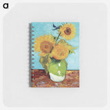 Vase with Three Sunflowers - フィンセント ファン ゴッホ Memo.