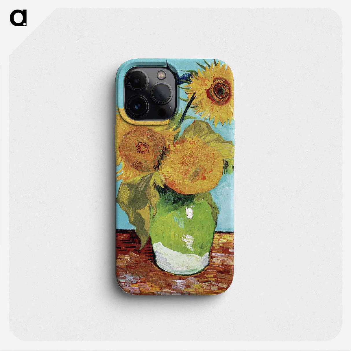 Vase with Three Sunflowers - Vincent van Gogh Phone Case.