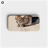 Northern tiger cat - Wilhelm von Wright Phone Case.