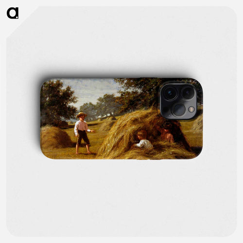 Hiding in the Haycocks - ウィリアム ブリス ベイカー Phone Case.