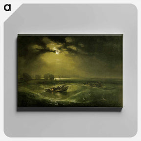 アートパネル-Fishermen at Sea - ウィリアム ターナー Canvas.