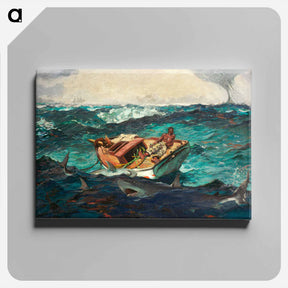 アートパネル-The Gulf Stream - ウィンスロー ホーマー Canvas.