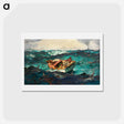 アートポストカード-The Gulf Stream - ウィンスロー ホーマー Postcard.