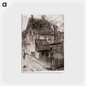 アートポストカード-Katu meiningenissä thüringenissä - アルバート エーデルフェルト Postcard.